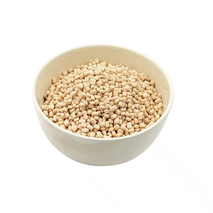 Extruded grain & protein crisps
